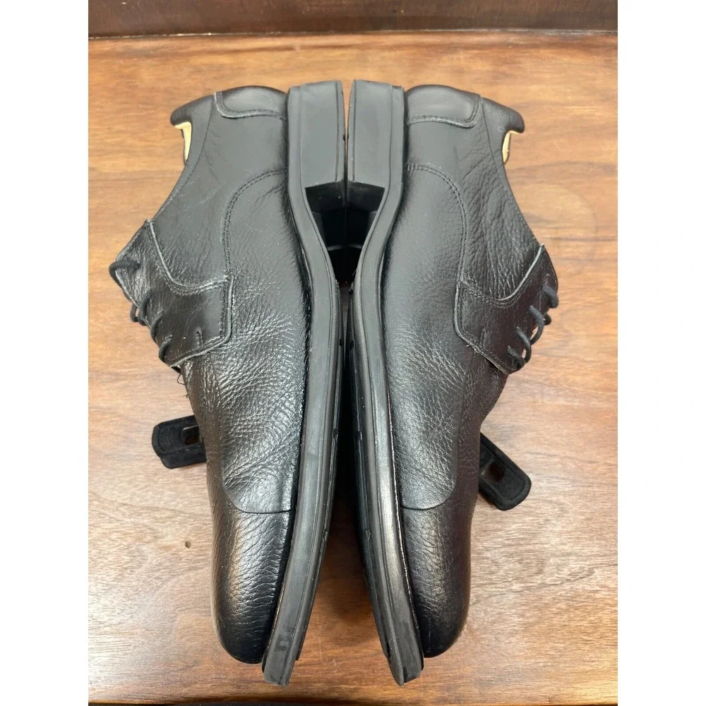 Men's Belvedere Baybridge Oxfords Sz 13 D Black Lace Dress Shoes Pebble Leather